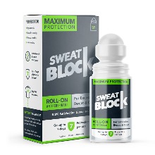 SweatBlock 데오드란트 롤온 땀 발한 억제제 다한증, 과도한 땀 및 냄새 치료, 사용당 최대 7일 땀 조절 - 남여 공용