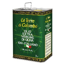 Le Terre di Colombo – 르 테레 디 콜롬보 100% 이탈리아 엑스트라 버진 올리브 오일 3L [원산지:이탈리아]
