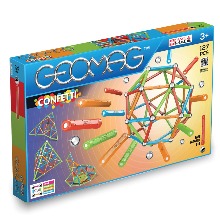 GEOMAG 자석 스틱 및 공 조립 세트 127개 STEM용 자석 장난감 창의적 교육 건축 놀이